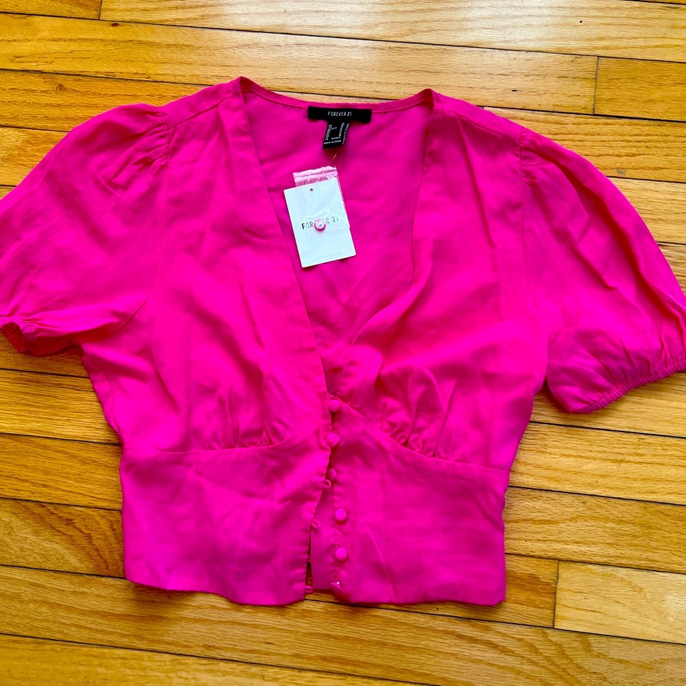 Pink blouse Size Medium Forever 21